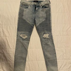 PacSun light wash stacked skinny jeans 29x32